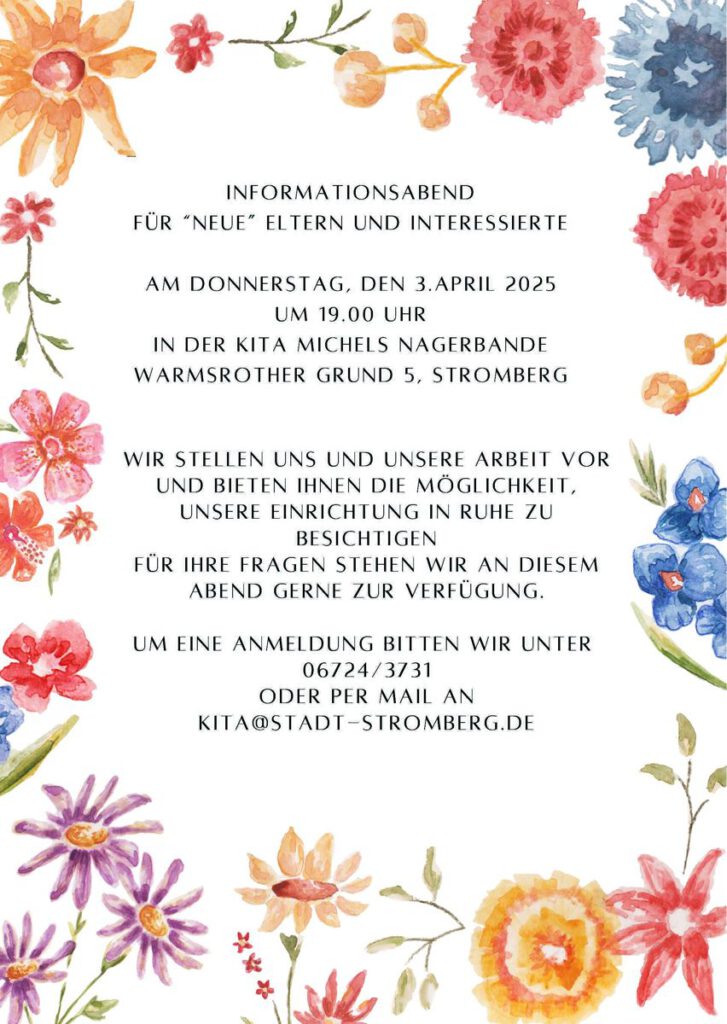 Informationsabend in der Kita Michels Nagerbande