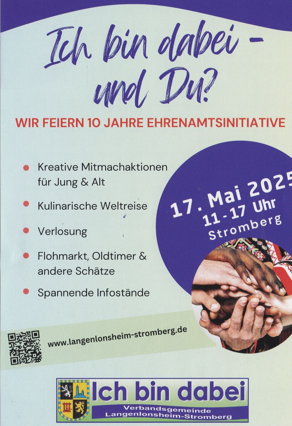 10 Jahre Ehrenamtsinitiative – am 17. Mai 2025