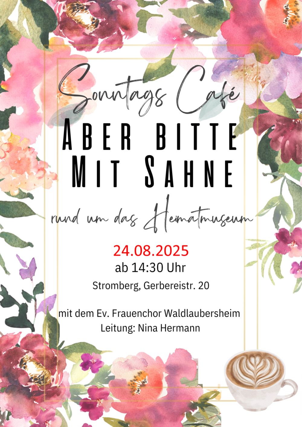Sonntagskaffee am Heimatmuseum – mit Sahne & Gesang! 🎶🍰