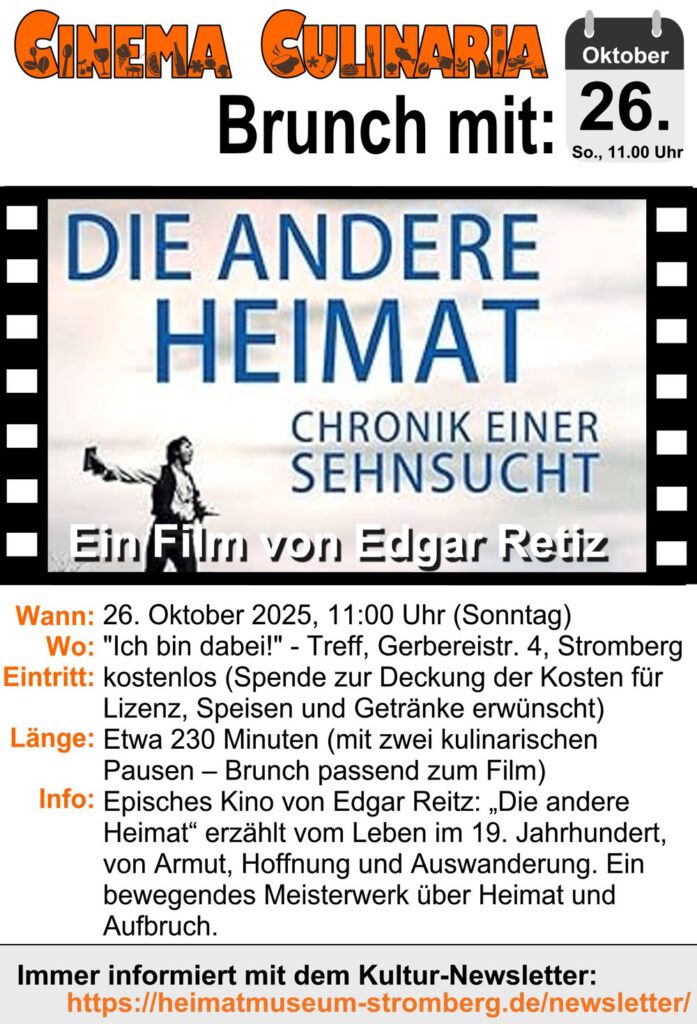 Film „Die andere Heimat” im Cinema Culinaria!