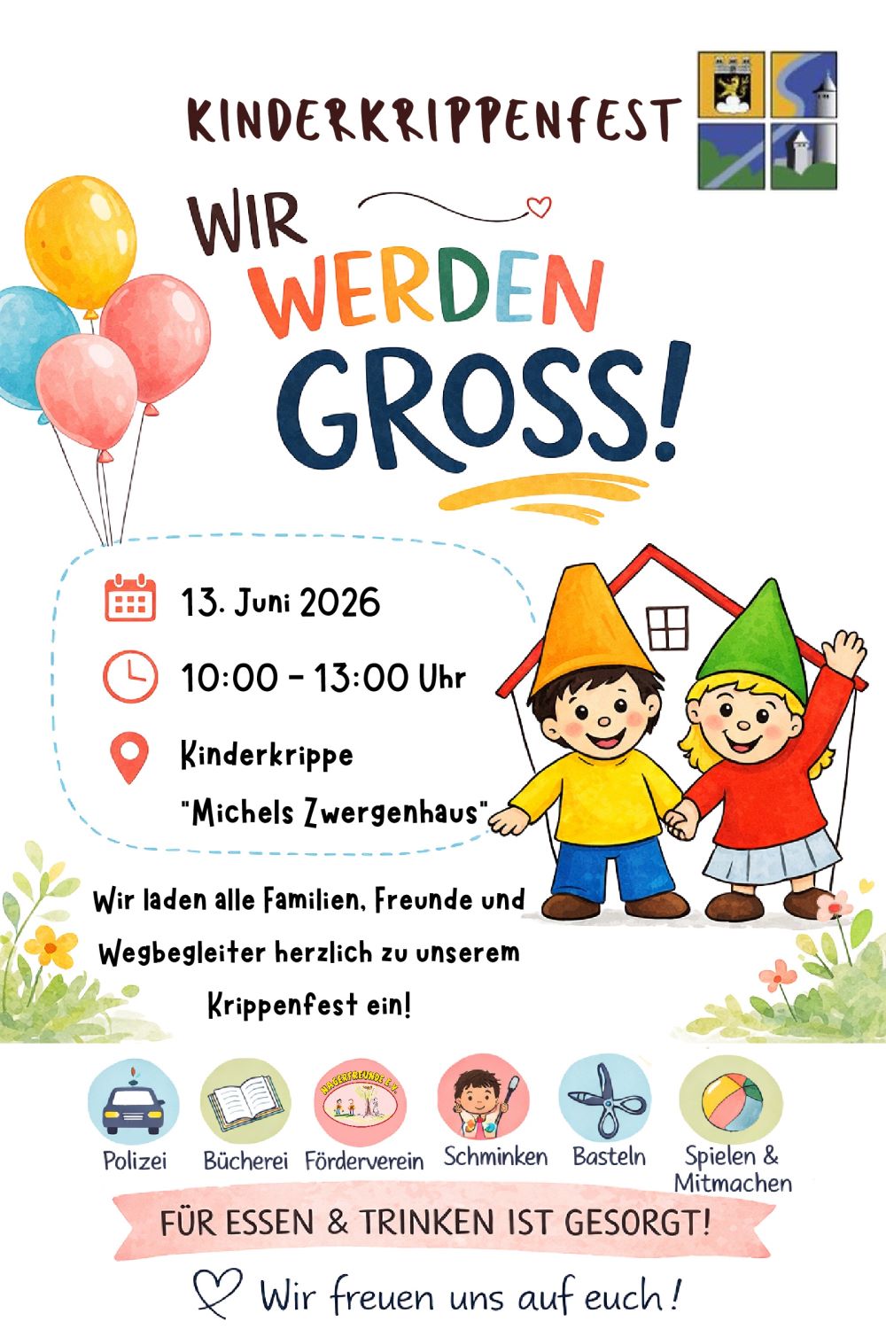 Einladung zum Kinderkrippenfest am 13.06.2026