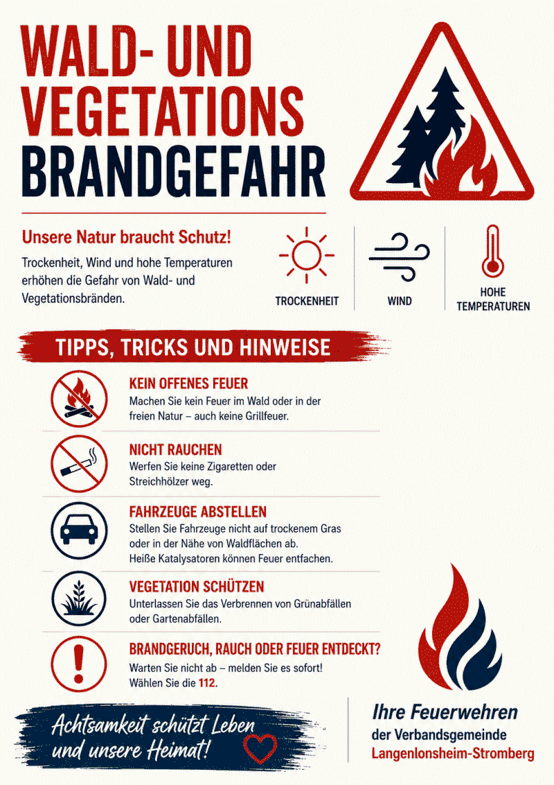 Waldbrandgefahr – Gemeinsam unsere Natur schützen