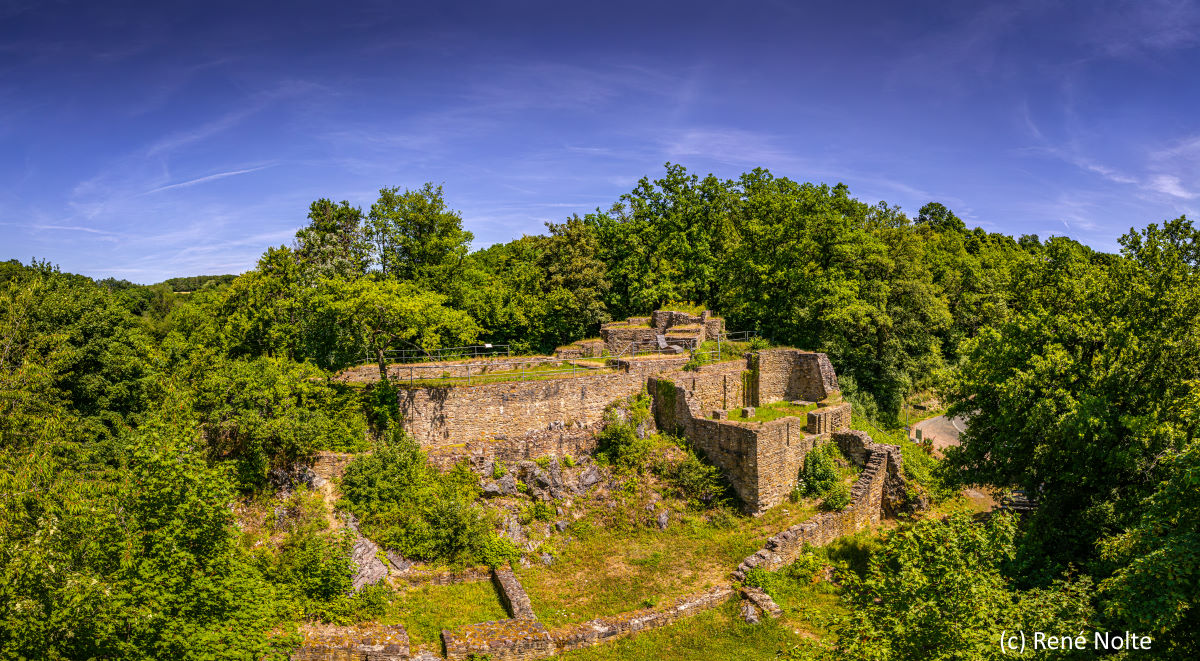 Luftbildaufnahme der Alten Stromburg in Stromberg (Copyright René Nolte)